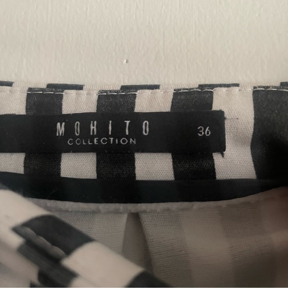 MOHITO COLLECTION High waisted black and white striped skirt - Picture 3 of 3